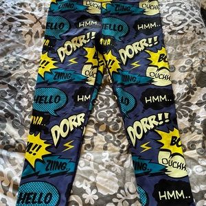 Constantly Varied Gear Workout Comic Action Pants Leggings Medium